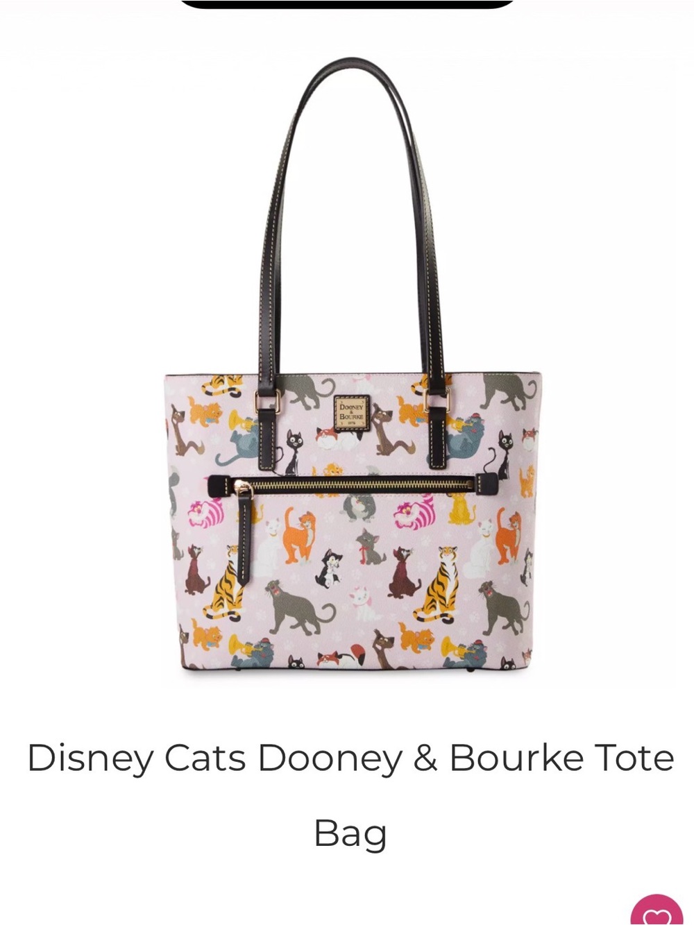 Dooney & Bourke Multicolor Disney Cats Print Tote